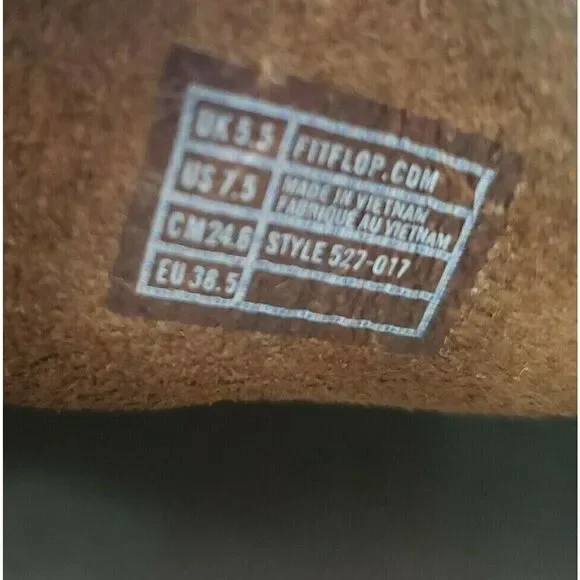 FitFlop Tan Loaff Moc‎ Shoe Lace Up Soft Nuebuck - Picture 8 of 12